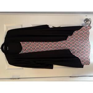 Dress with attached Black Cardigan Size 2XL